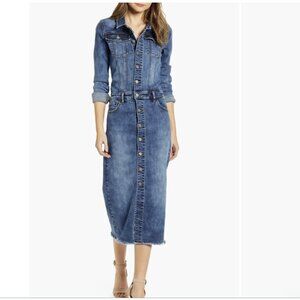 Wash Lab Denim -Piece Dyed Denim Dress Size S NWT